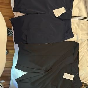 Bundle of two pair of Chicos Energy  Bermuda shorts size 0- navy and black